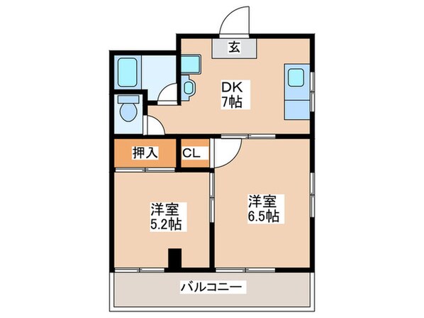 清原マンションの物件間取画像